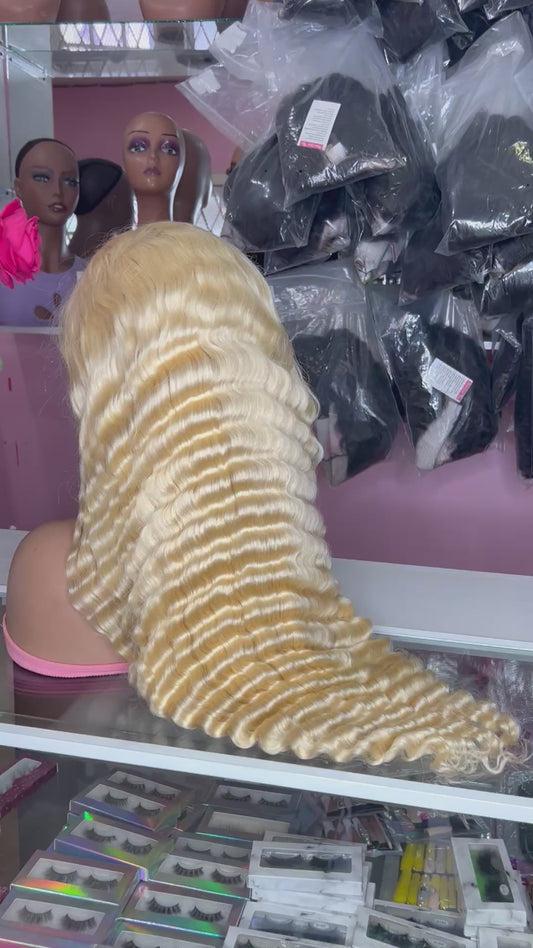 Blonde Deepwave Wig
